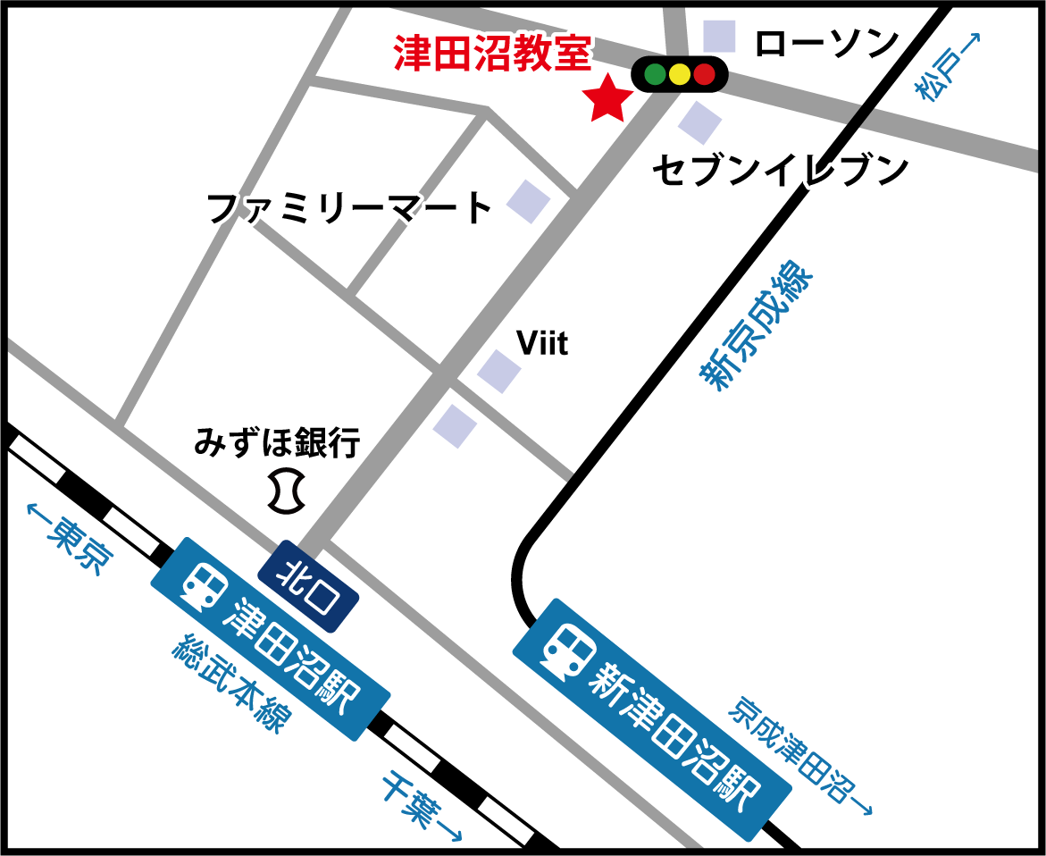 津田沼教室地図
